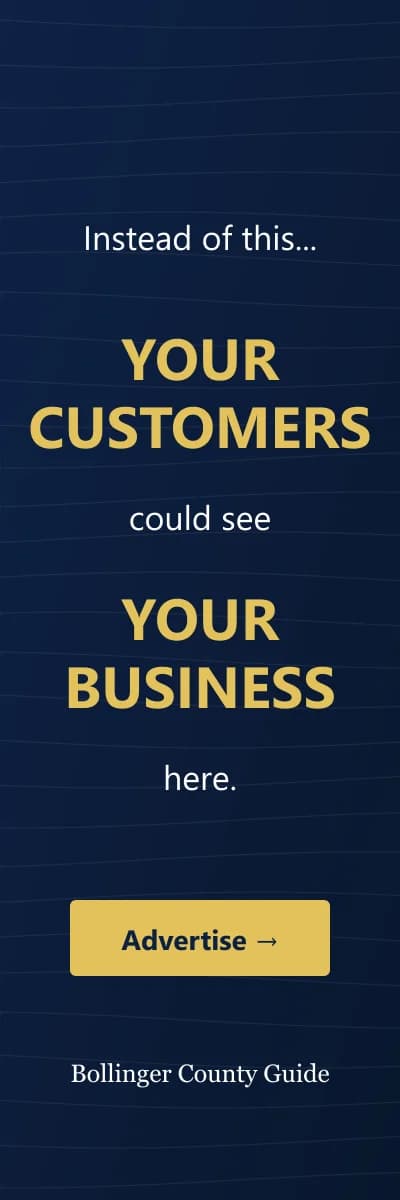 Advertise here — contact us to put your business in front of Bollinger County customers.